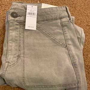 American Eagle hi rise jegging in camo green